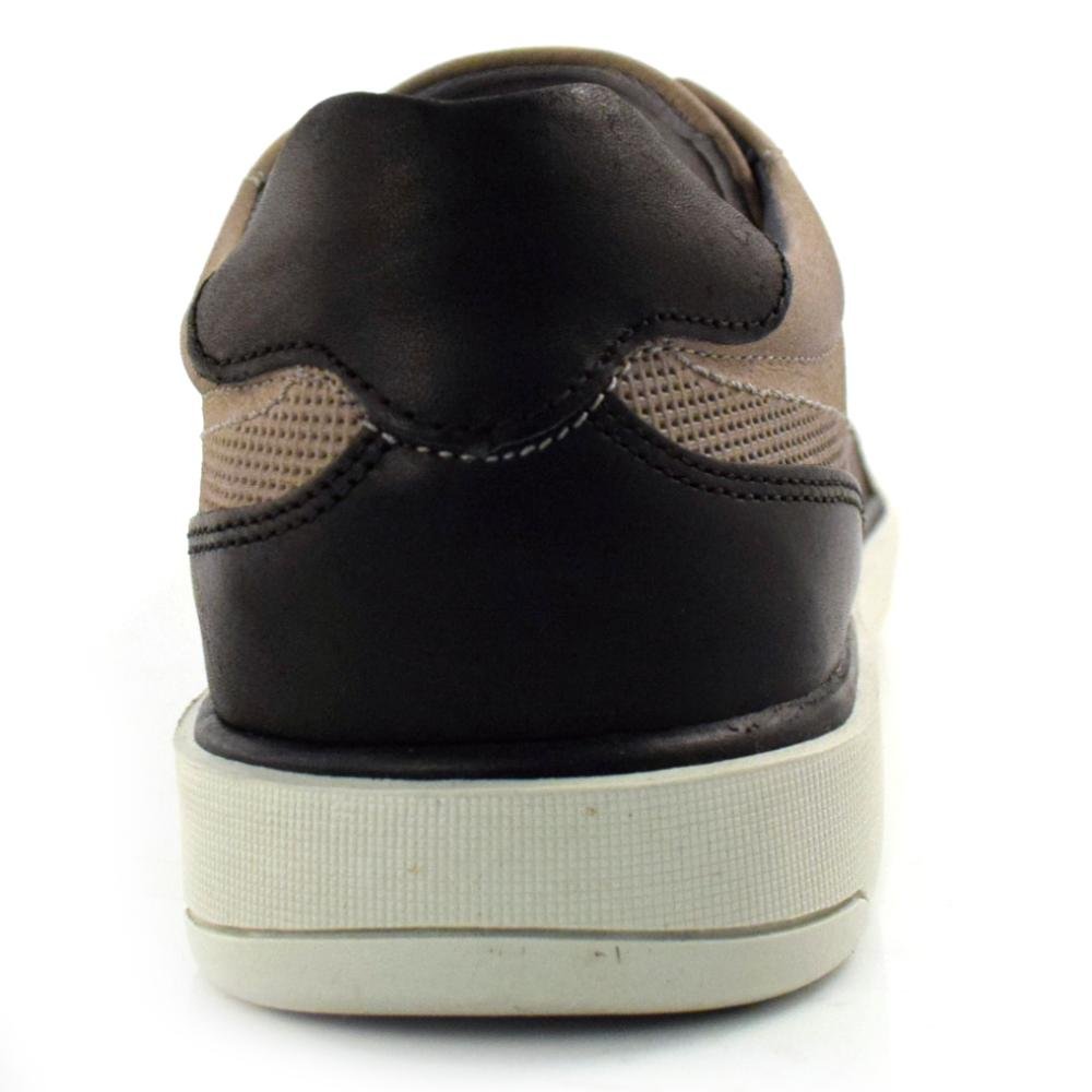 Sapatênis Masculino de Couro Ferracini 1056 Cinza 4