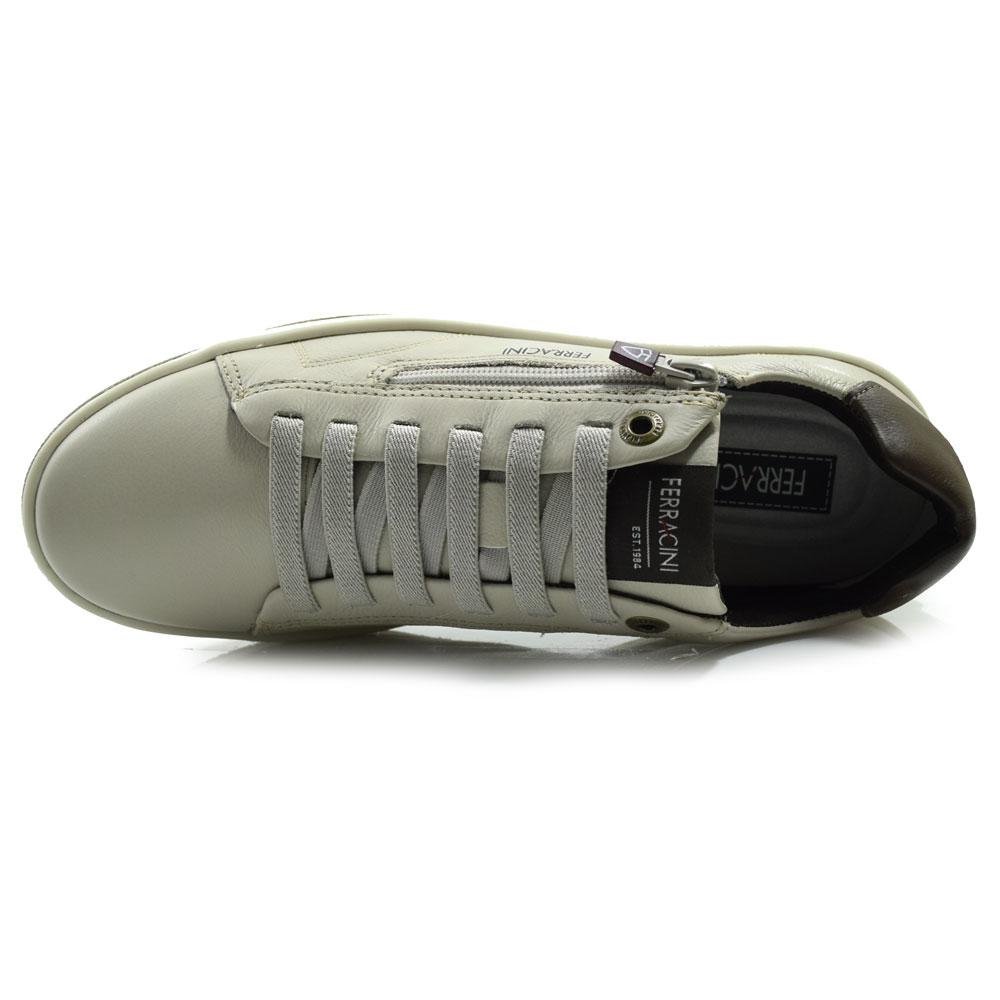 Sapatênis Masculino de Couro Ferracini Vox 8052 Creme 6