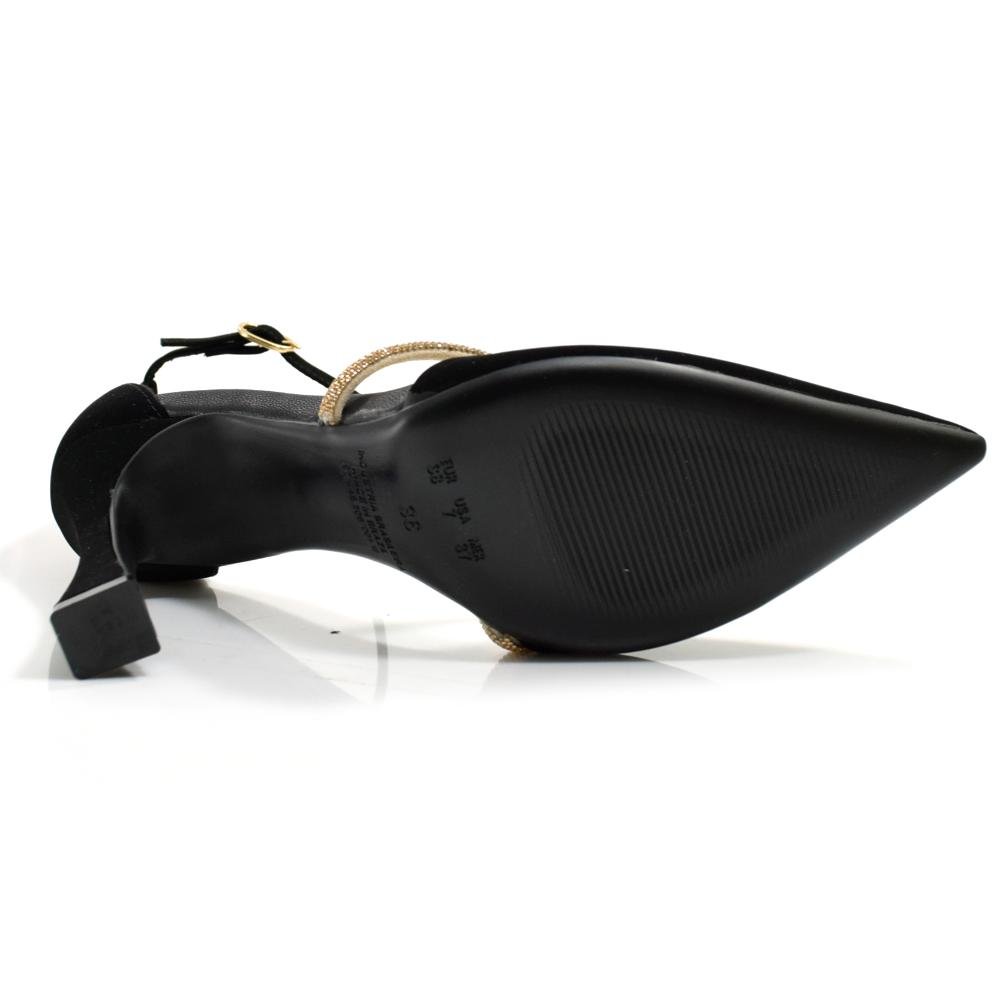 Scarpin de Salto Taça Cazzualen T9419-231 Preto 7