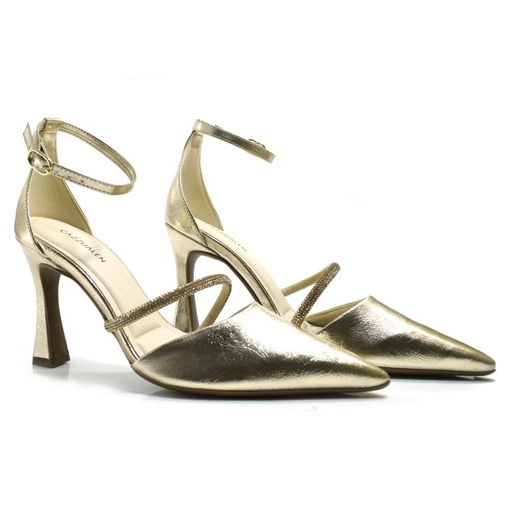 Scarpin de Salto Taça Cazzualen T9419-231 Dourado 2