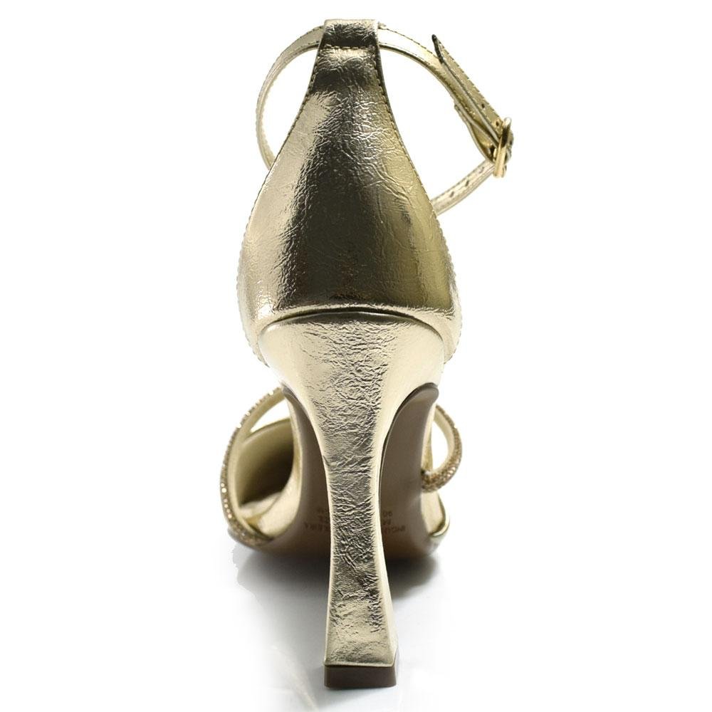 Scarpin de Salto Taça Cazzualen T9419-231 Dourado 4
