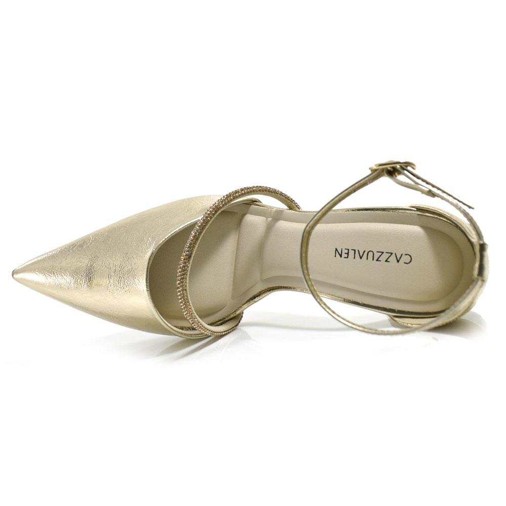 Scarpin de Salto Taça Cazzualen T9419-231 Dourado 6