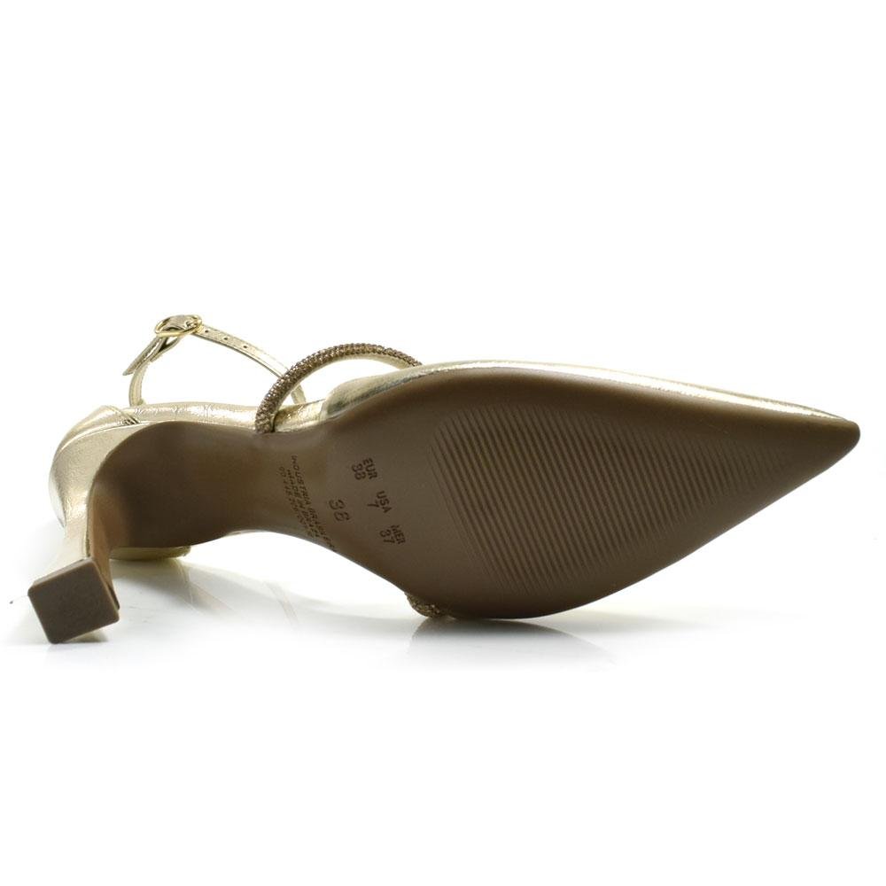 Scarpin de Salto Taça Cazzualen T9419-231 Dourado 7