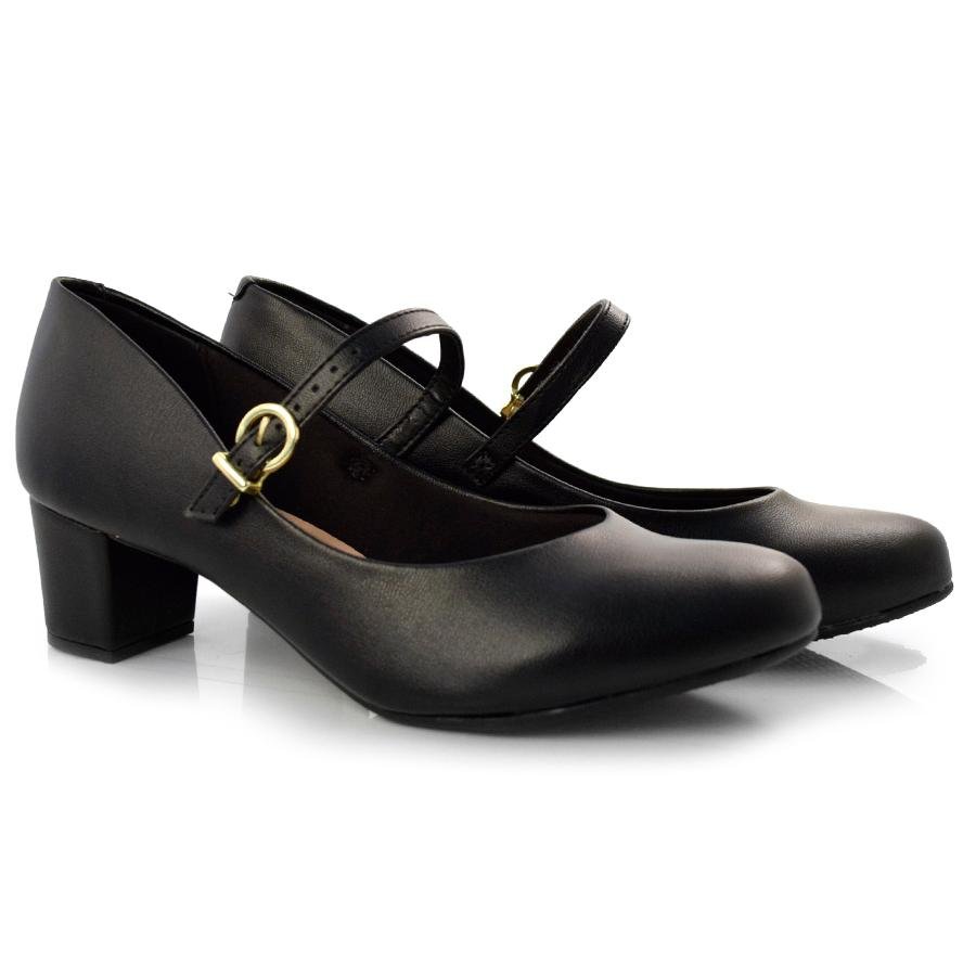 Scarpin de Salto Bloco Beira Rio 4777.475.9569 Preto 2