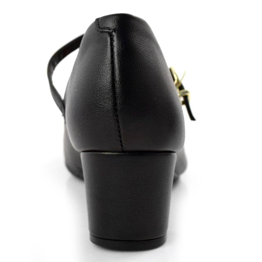 Scarpin de Salto Bloco Beira Rio 4777.475.9569 Preto 4