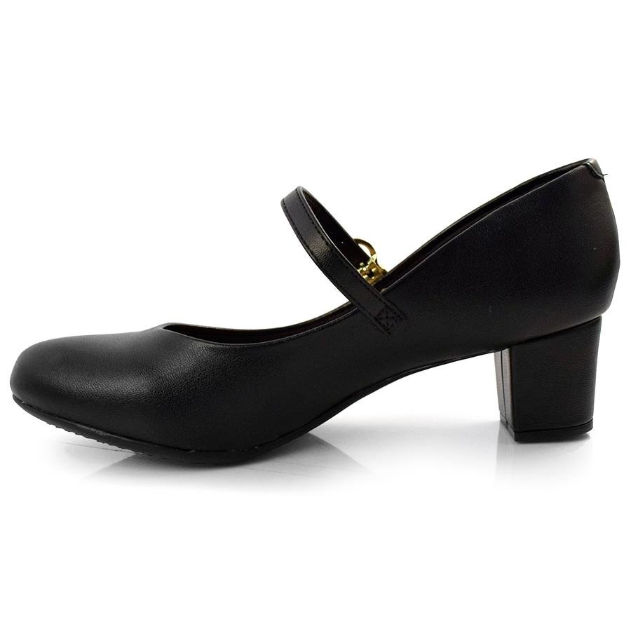 Scarpin de Salto Bloco Beira Rio 4777.475.9569 Preto 5
