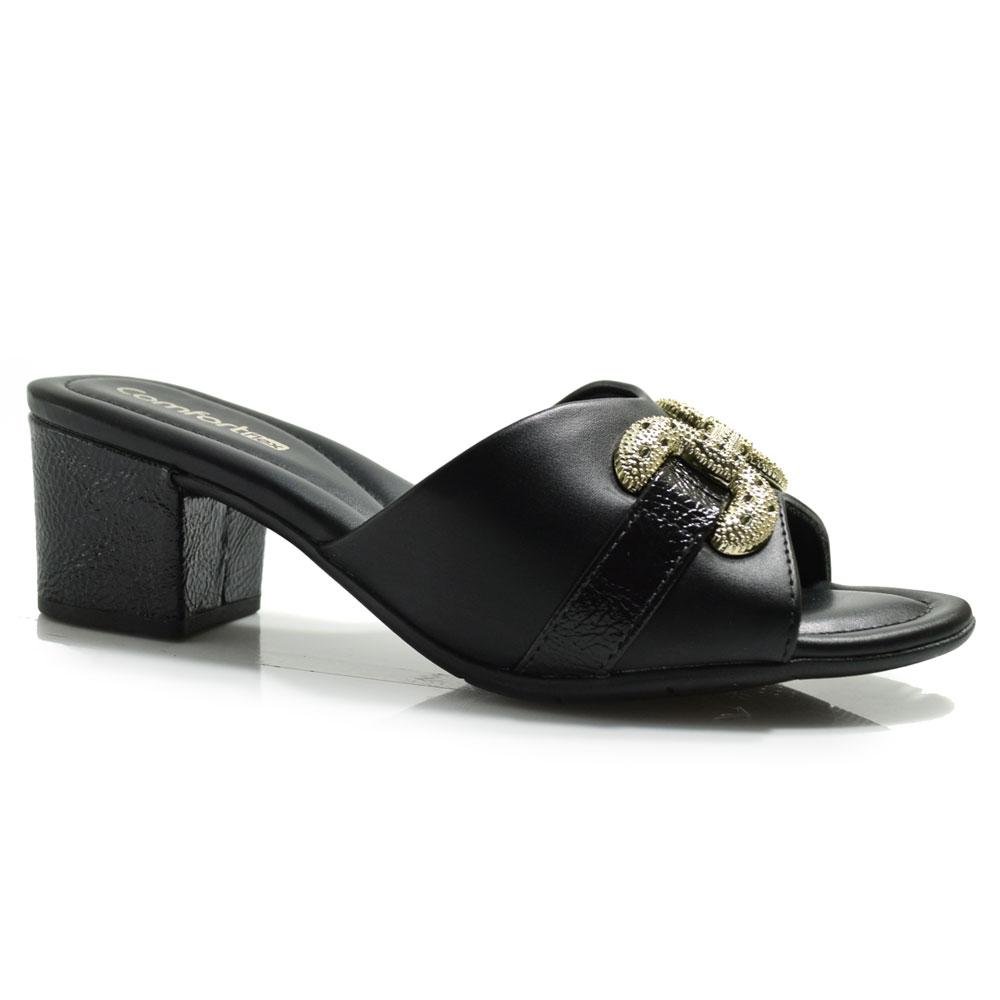 Tamanco de Salto Bloco Feminino Comfortflex 2557401