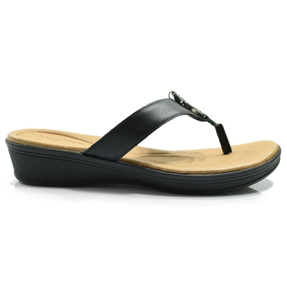 Tamanco de Couro Feminino Usaflex AF0406 Preto 3