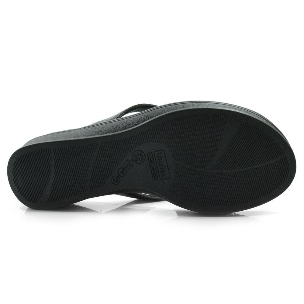 Tamanco de Couro Feminino Usaflex AF0406 Preto 7