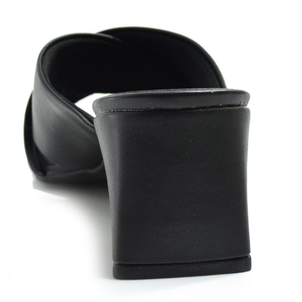 Tamanco de Salto Bloco Feminino Cazzualen 75077 Preto 4