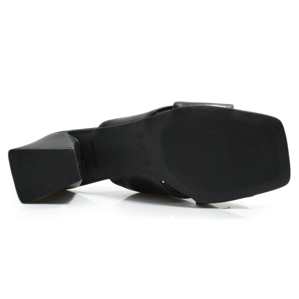 Tamanco de Salto Bloco Feminino Cazzualen 75077 Preto 7