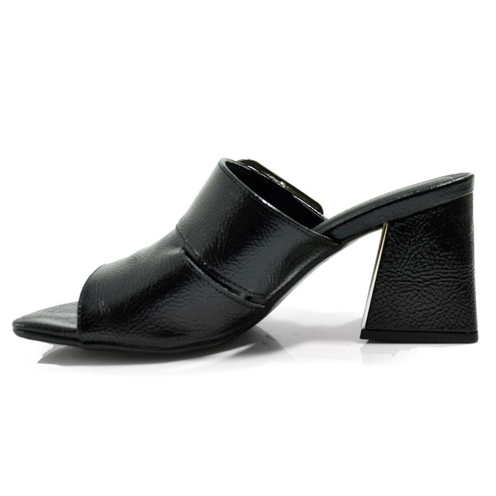 Tamanco de Salto Bloco Feminino Cazzualen T6099-130 Preto 5