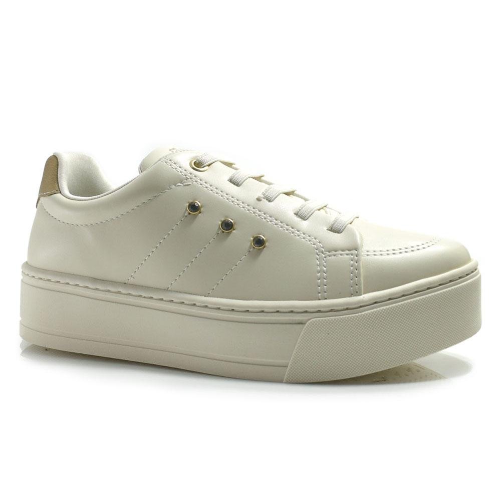 Tênis Casual Feminino Ramarim 2597121 Creme 1