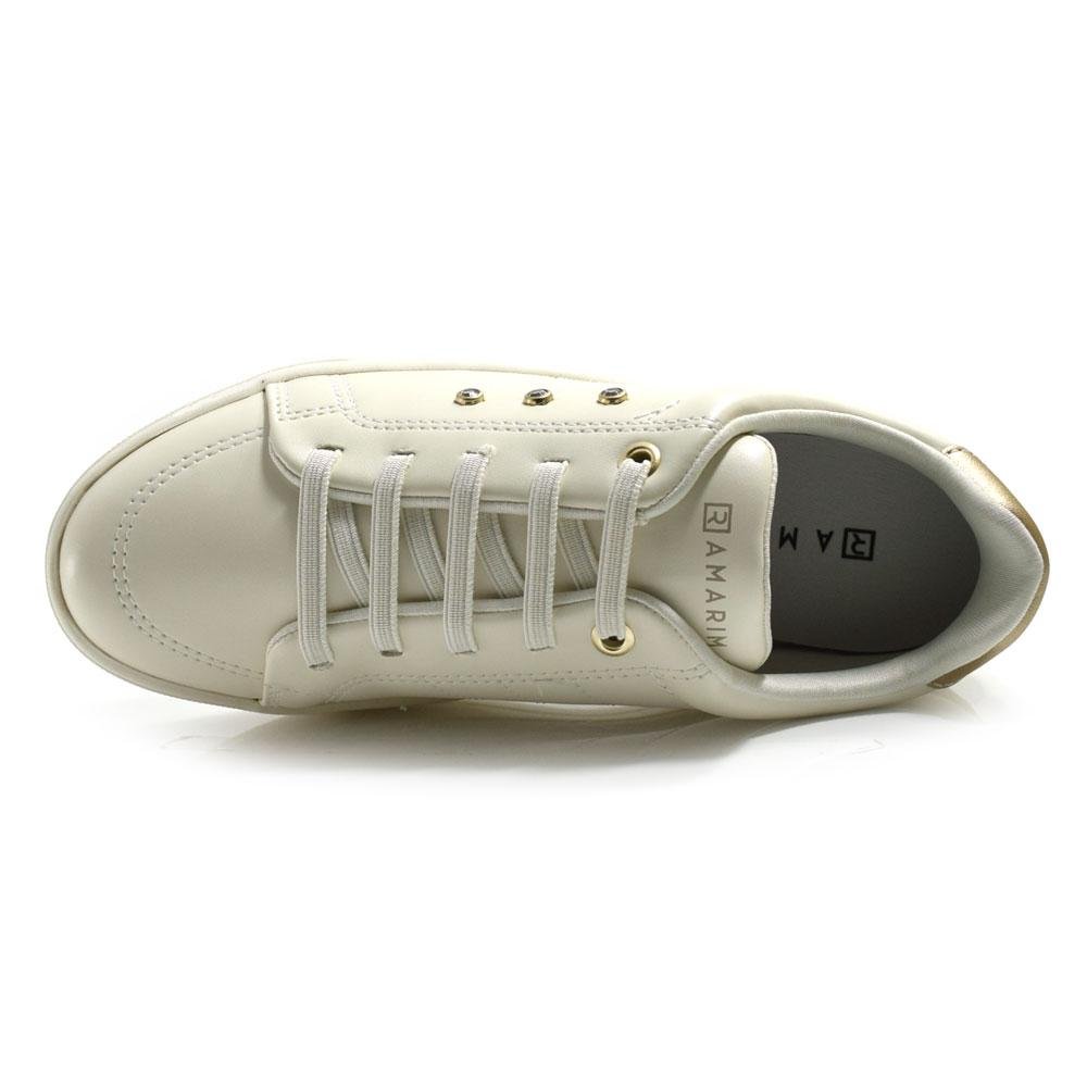 Tênis Casual Feminino Ramarim 2597121 Creme 6