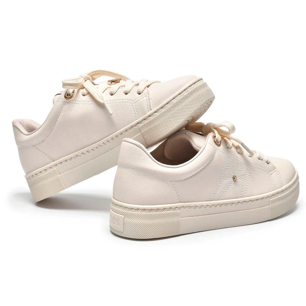 Tênis Casual Feminino Via Marte 138-005-04 Creme 2