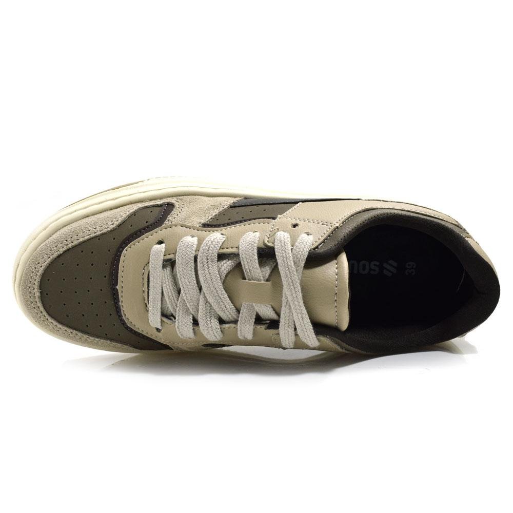 Tênis Casual Masculino Sound A555Z Bege 6