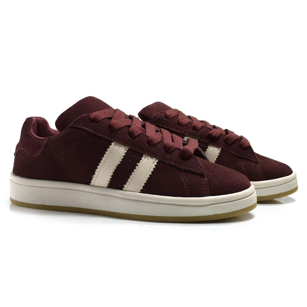 Tênis de Couro Feminino Suzzara 66001 Bordô 2