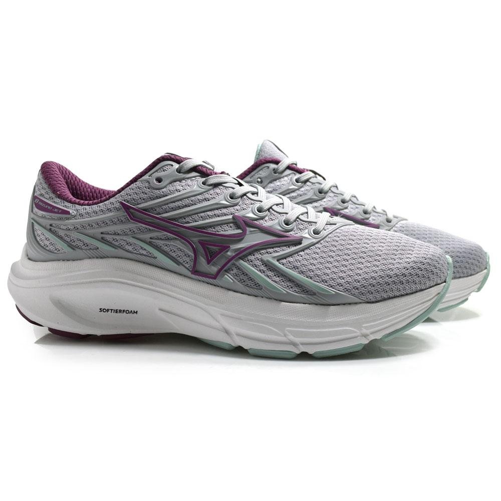 Tênis Feminino Mizuno Jet 8 101043043 Cinza 2