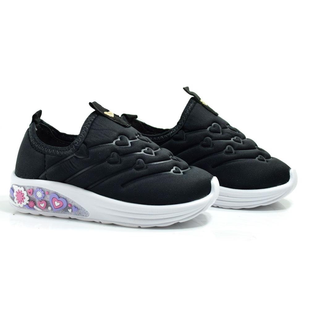 Tênis de LED Infantil Molekinha 2731.409.29628 Preto 2