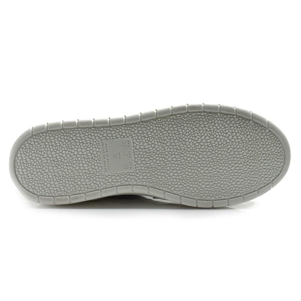Tênis de Couro Feminino Suzzara 47037 Branco/Azul/Cinza 7