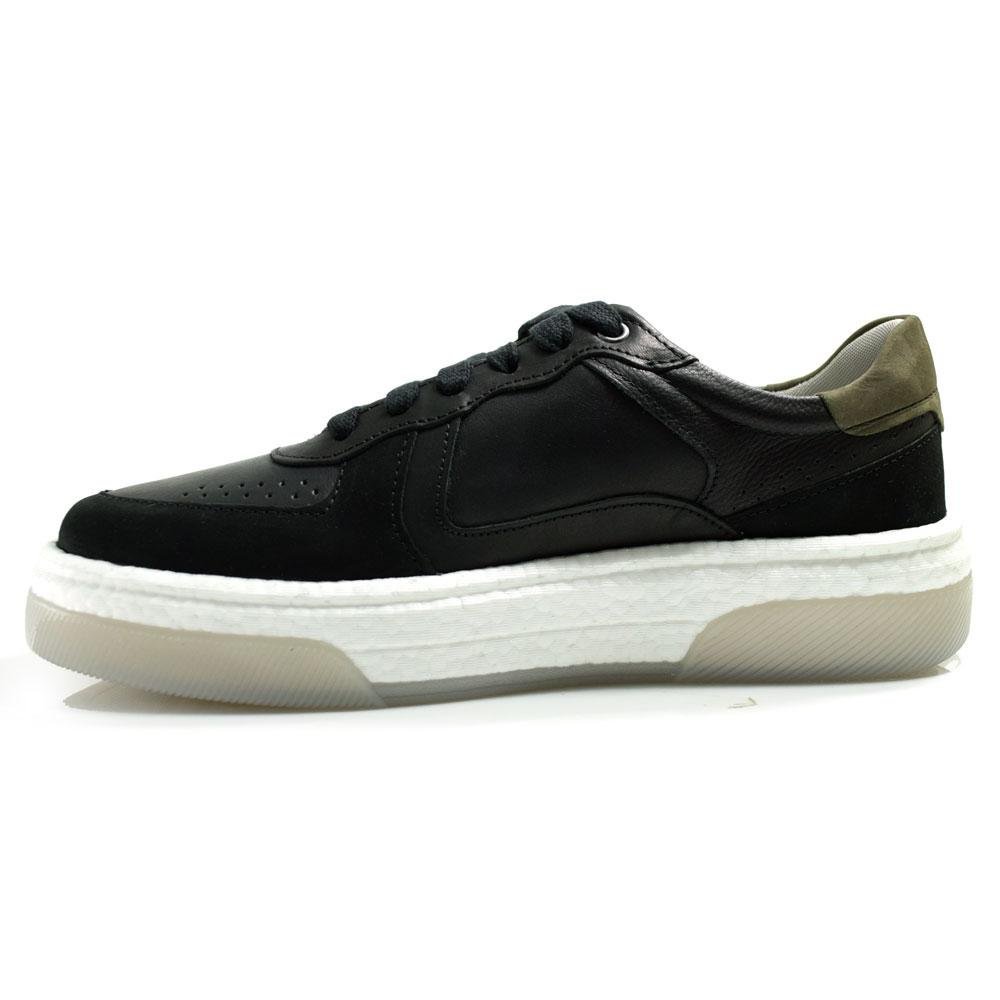 Tênis de Couro Masculino Democrata Beat Pulse 623101 Preto 5