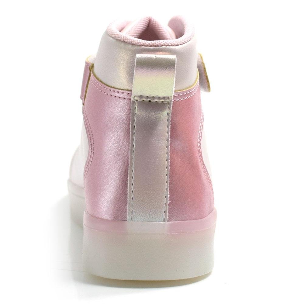 Tênis de LED Infantil Mini Sua Cia 7057.00064 Rosa 4