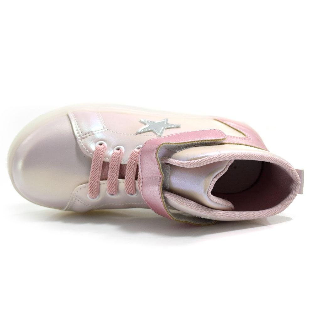 Tênis de LED Infantil Mini Sua Cia 7057.00064 Rosa 6