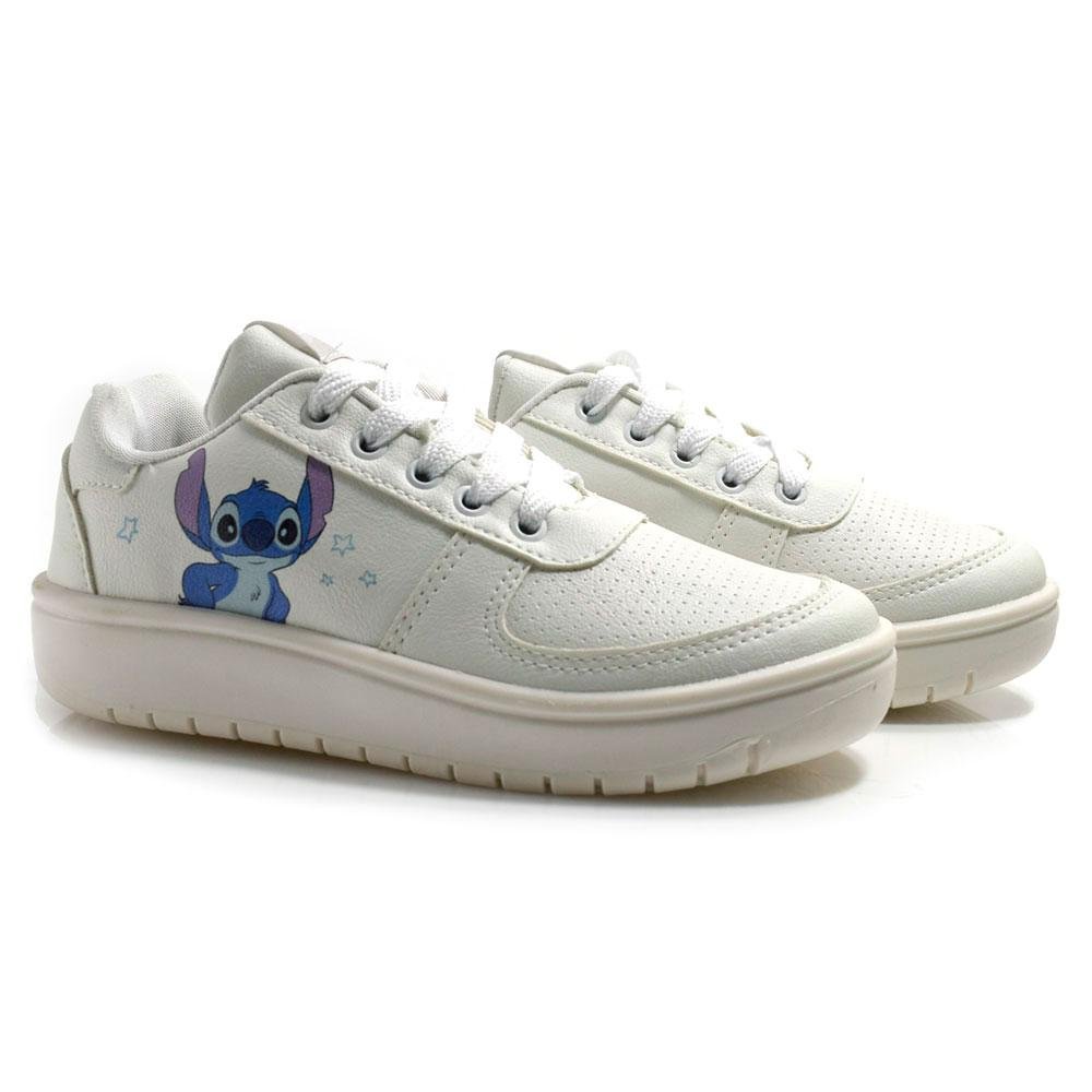 Tênis Infantil Stitch do 28 ao 35 Branco 2