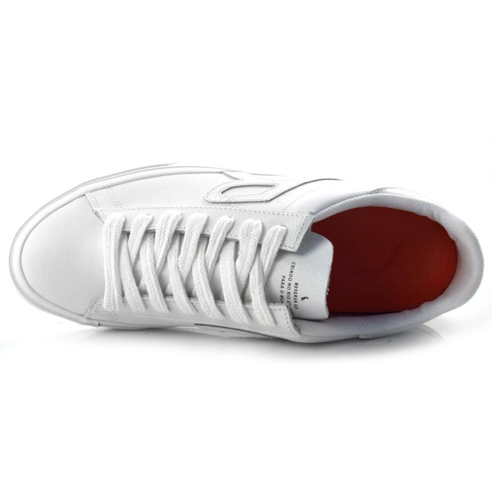 Tênis Masculino de Couro Reserva R755220001 Branco 6