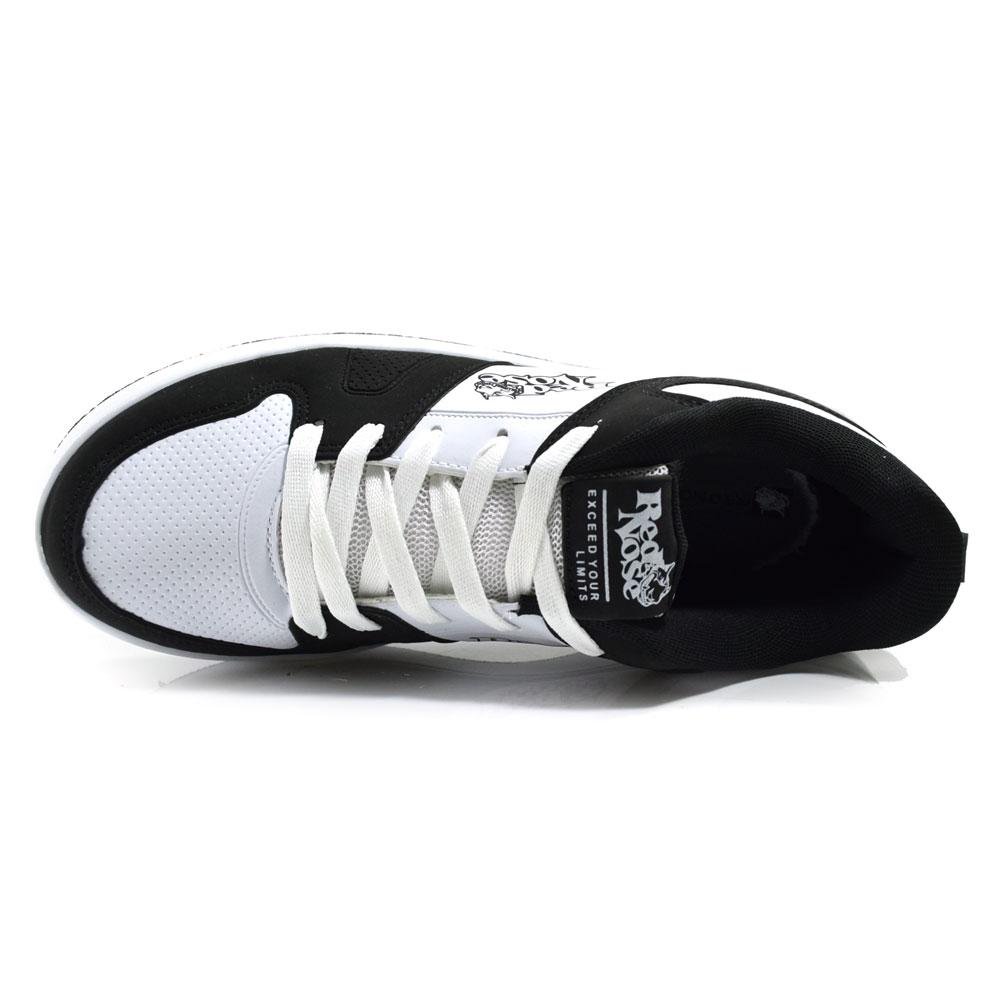 Tênis Masculino Street e Casual Red Nose RNVM305 Branco/Preto 6