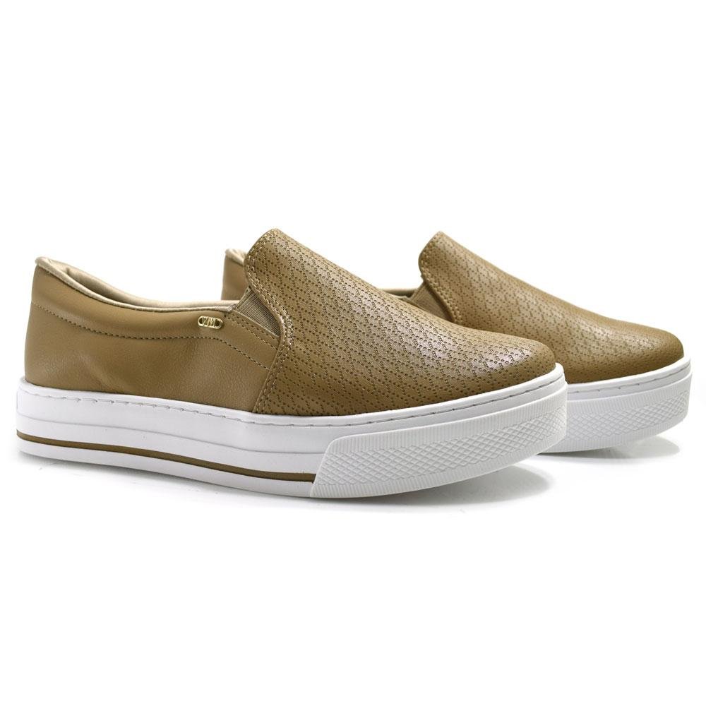 Tênis Slip On Feminino Via Marte 027-027-02 Marrom 2