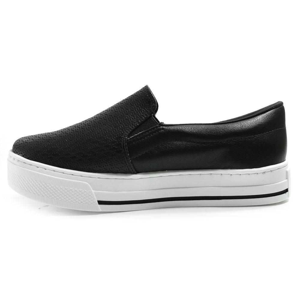 Tênis Slip On Feminino Via Marte 027-027-02 Preto 5