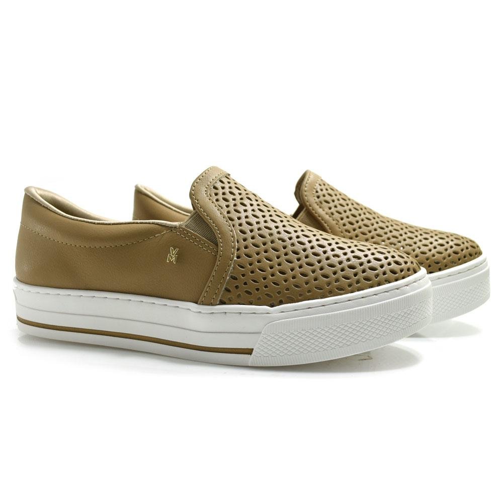 Tênis Slip On Feminino Via Marte Marrom 2