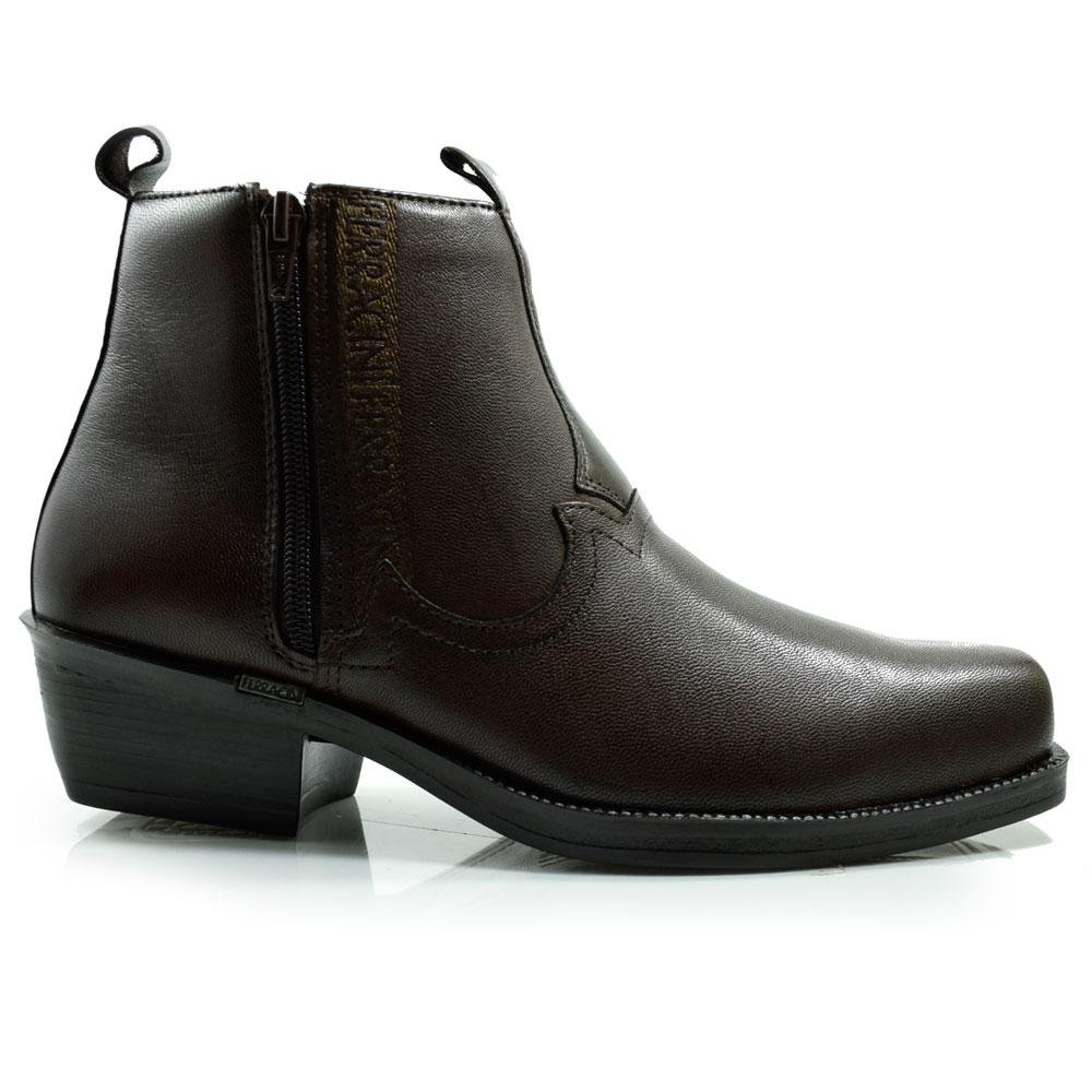 Bota Masculina Ferracini de Couro New Country 8907 Marrom 3
