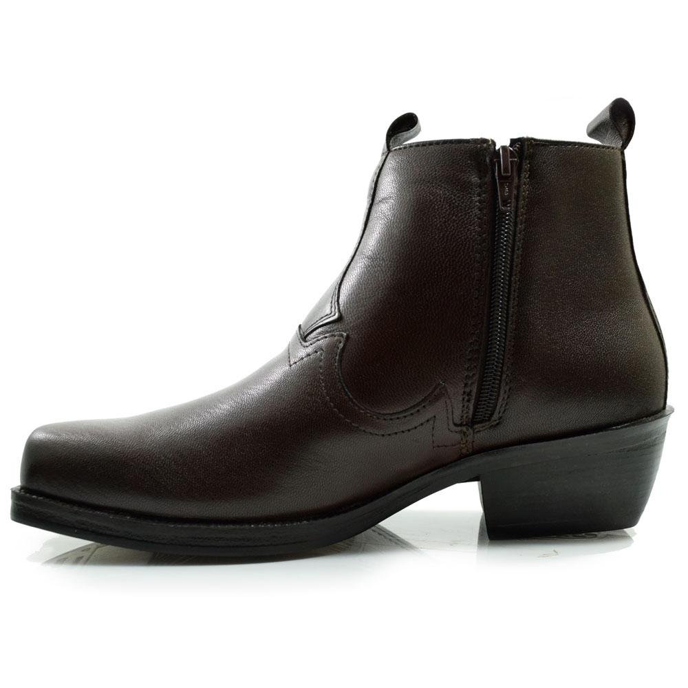 Bota Masculina Ferracini de Couro New Country 8907 Marrom 5