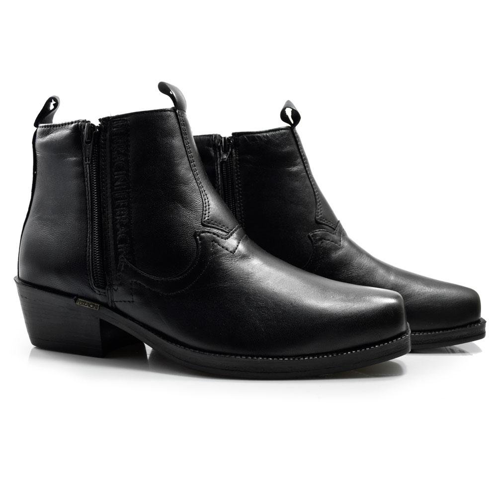 Bota Masculina Ferracini de Couro New Country 8907 Preto 2