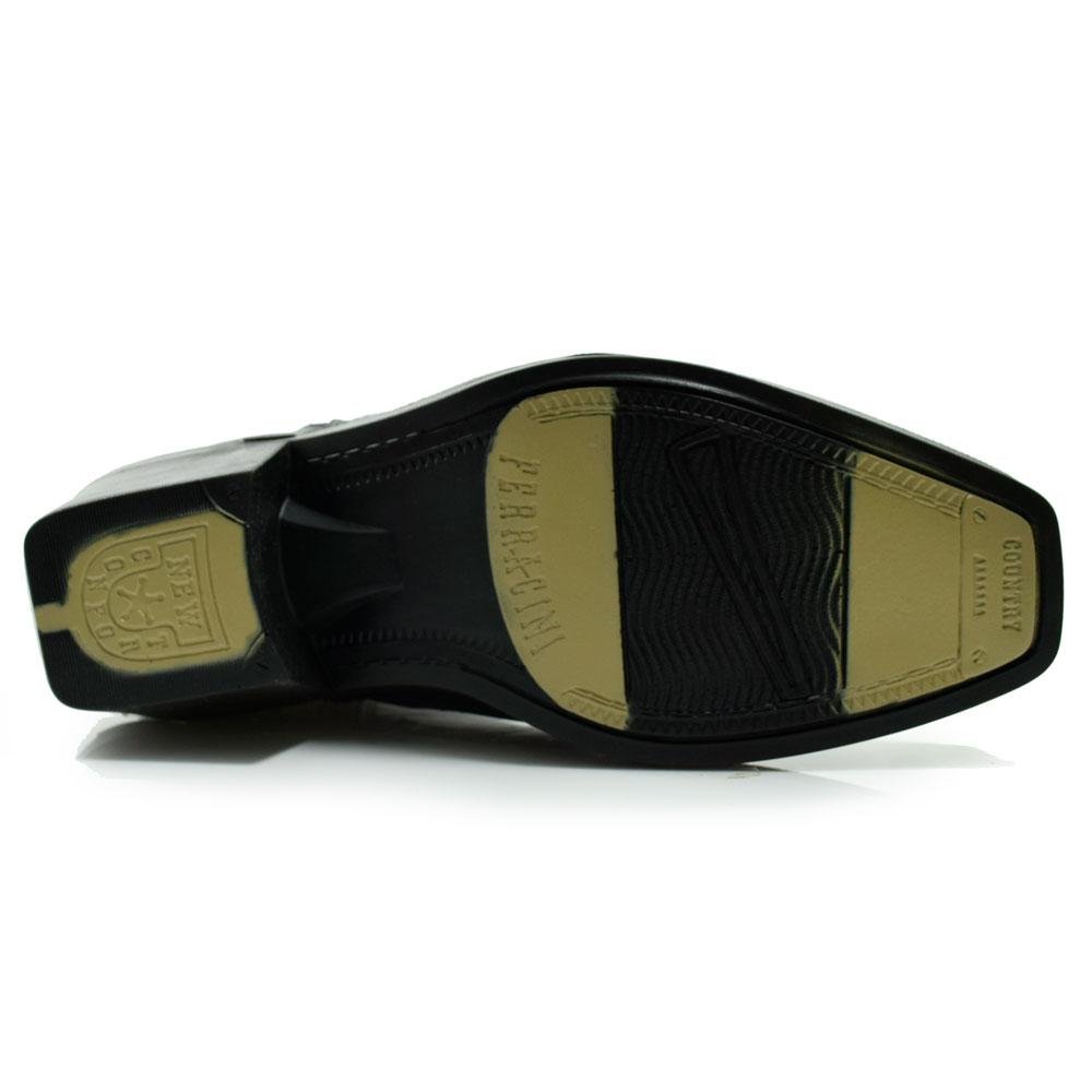 Bota Masculina Ferracini de Couro New Country 8907 Preto 7