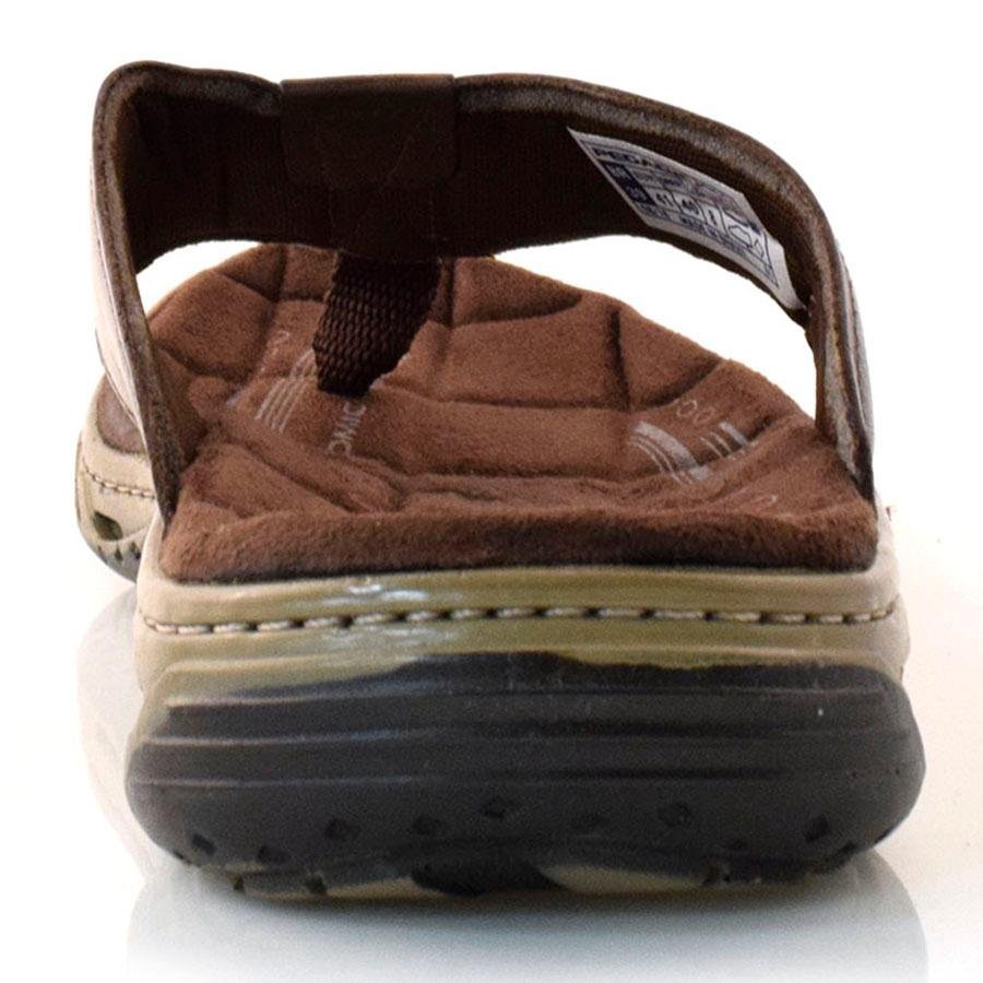 Chinelo Masculino de Couro Pegada 131663 Marrom 4