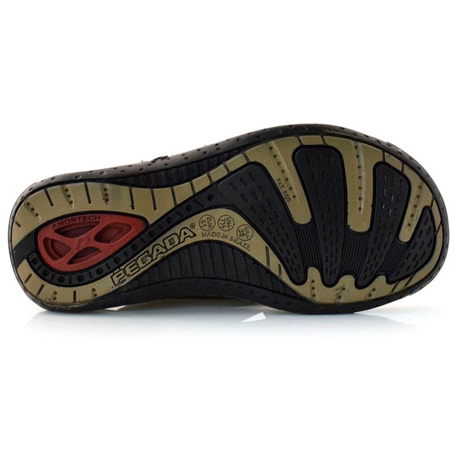 Chinelo Masculino de Couro Pegada 131663 Marrom 6