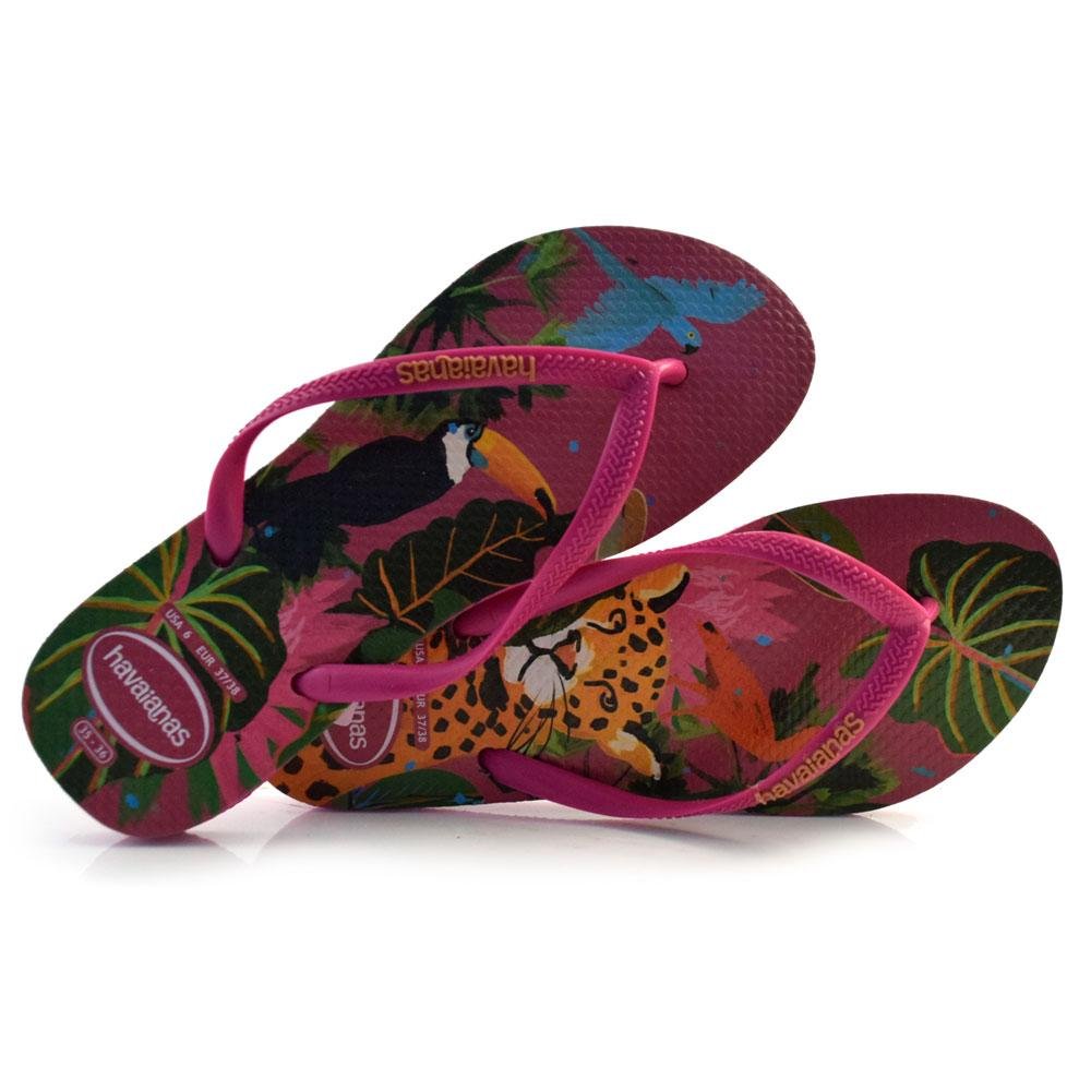 Chinelo Feminino Havaianas Slim Summer Bliss 4149813 Rosa 1