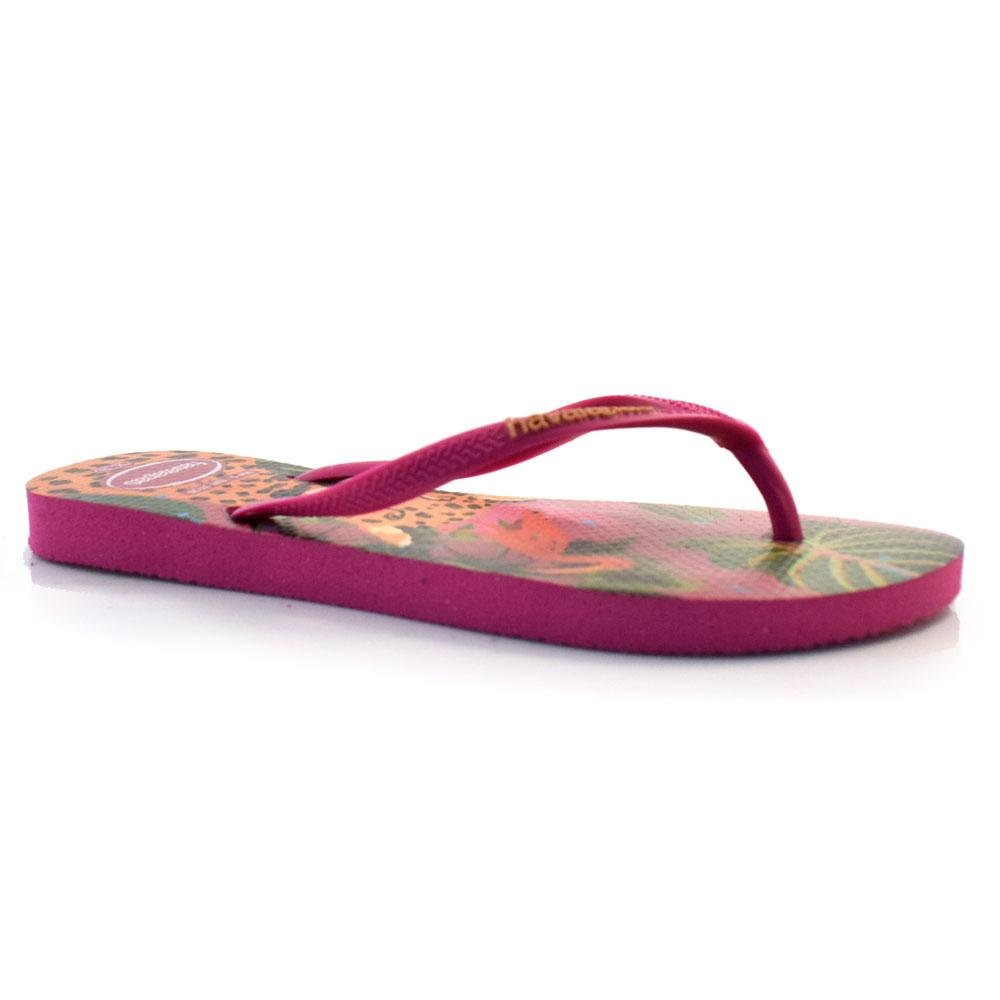Chinelo Feminino Havaianas Slim Summer Bliss 4149813 Rosa 2