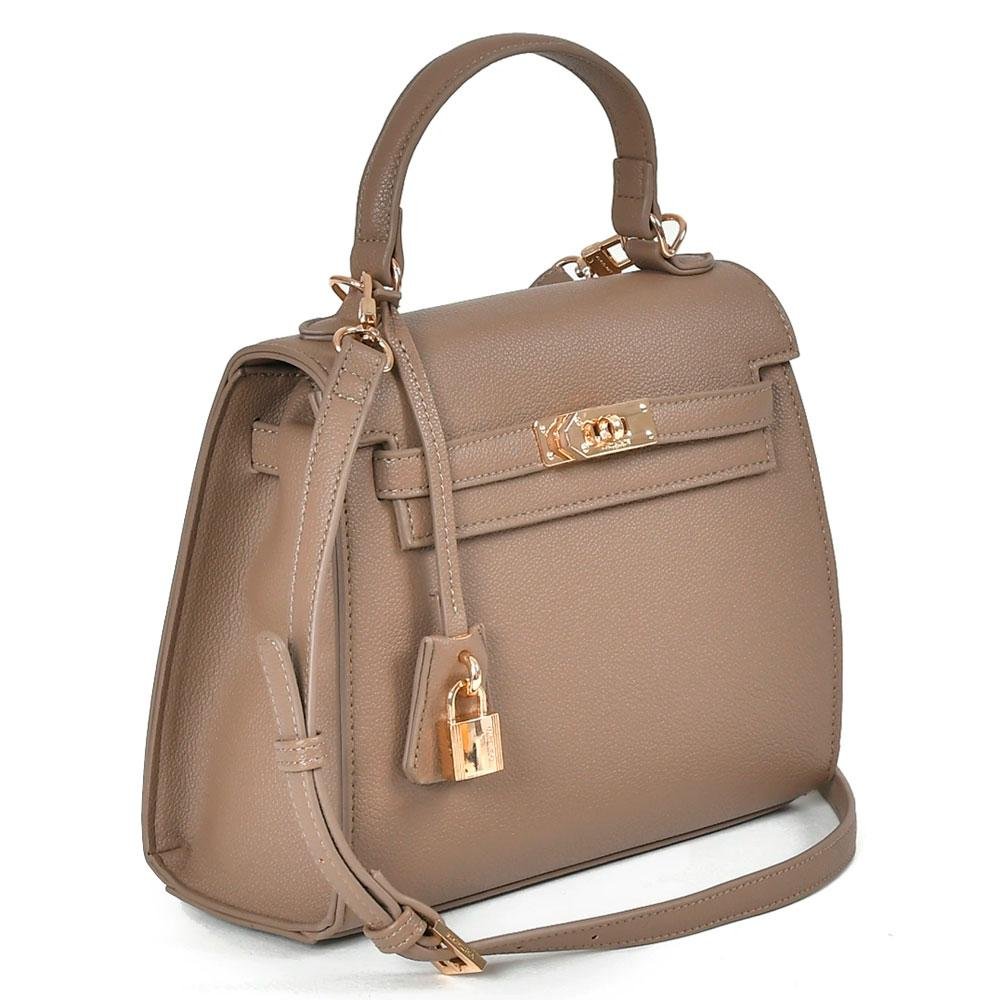 Bolsa de Mão Feminina Via Marte B1-206-01 Bege 2