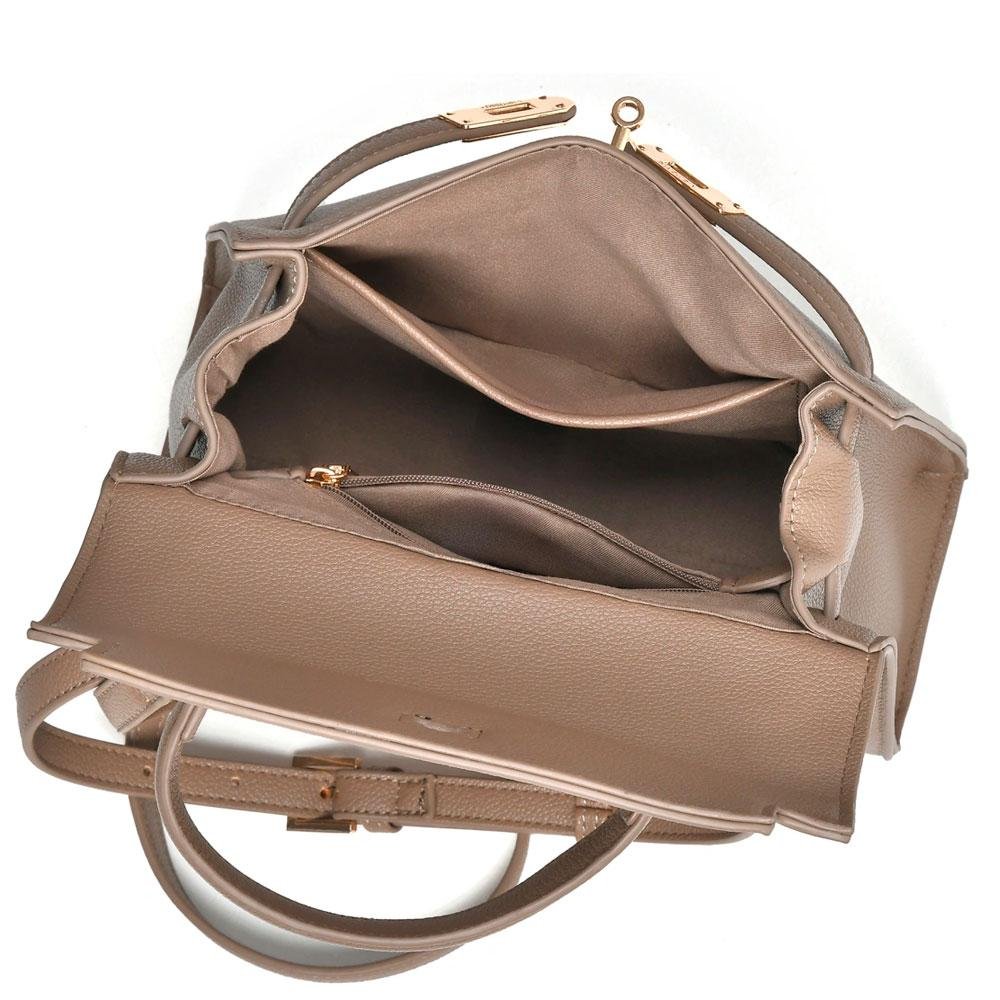 Bolsa de Mão Feminina Via Marte B1-206-01 Bege 4