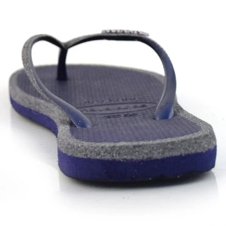 Chinelo Feminino Havaianas Slim Glitter 4148313 Azul 5