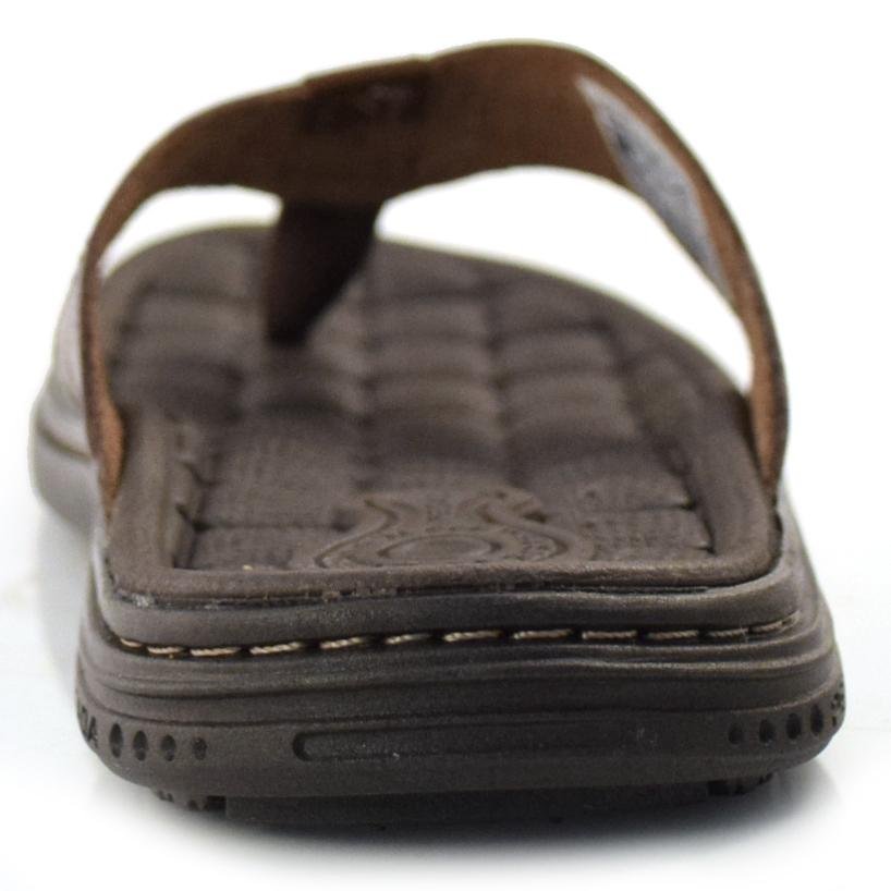 Chinelo Masculino de Couro Pegada 131221 Marrom 4