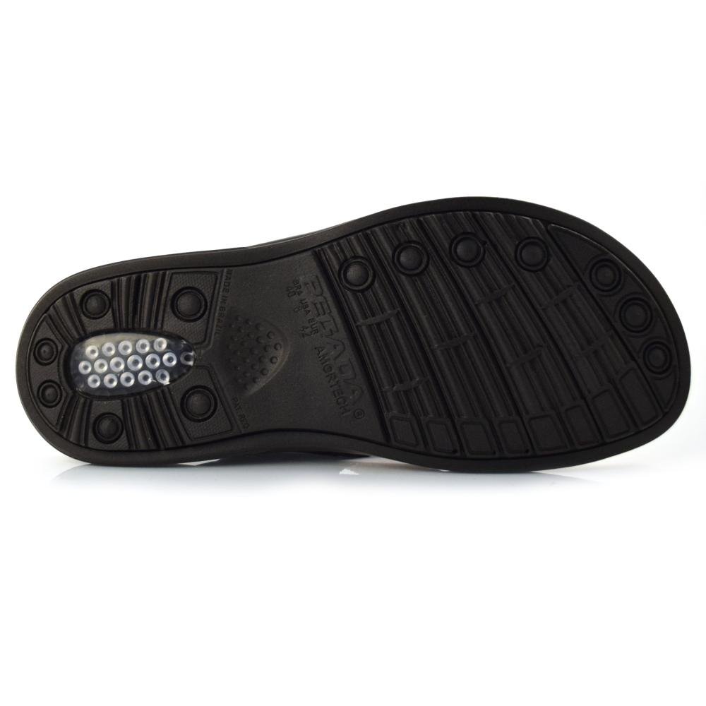 Chinelo Masculino de Couro Pegada 131221 Marrom 5