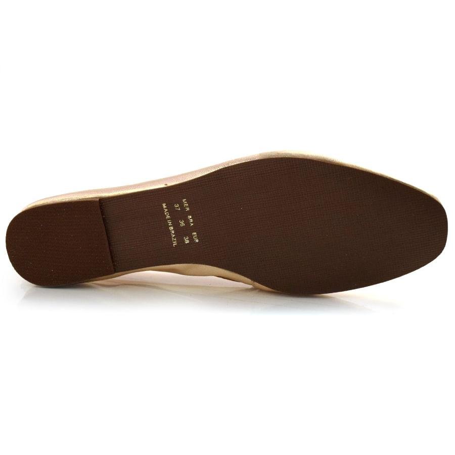 Loafer Feminino de Couro Suzzara 74704 Champagne 5