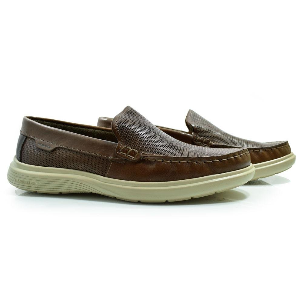 Mocassim de Couro Masculino Pegada 142202 Marrom 2