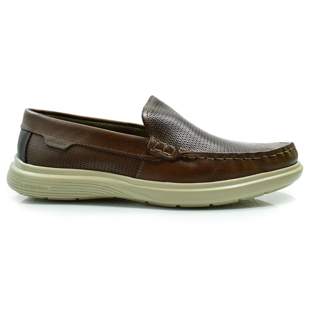 Mocassim de Couro Masculino Pegada 142202 Marrom 3