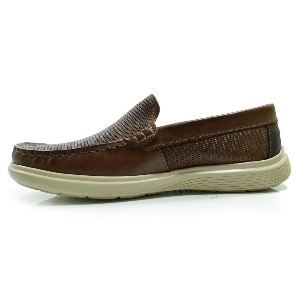 Mocassim de Couro Masculino Pegada 142202 Marrom 5
